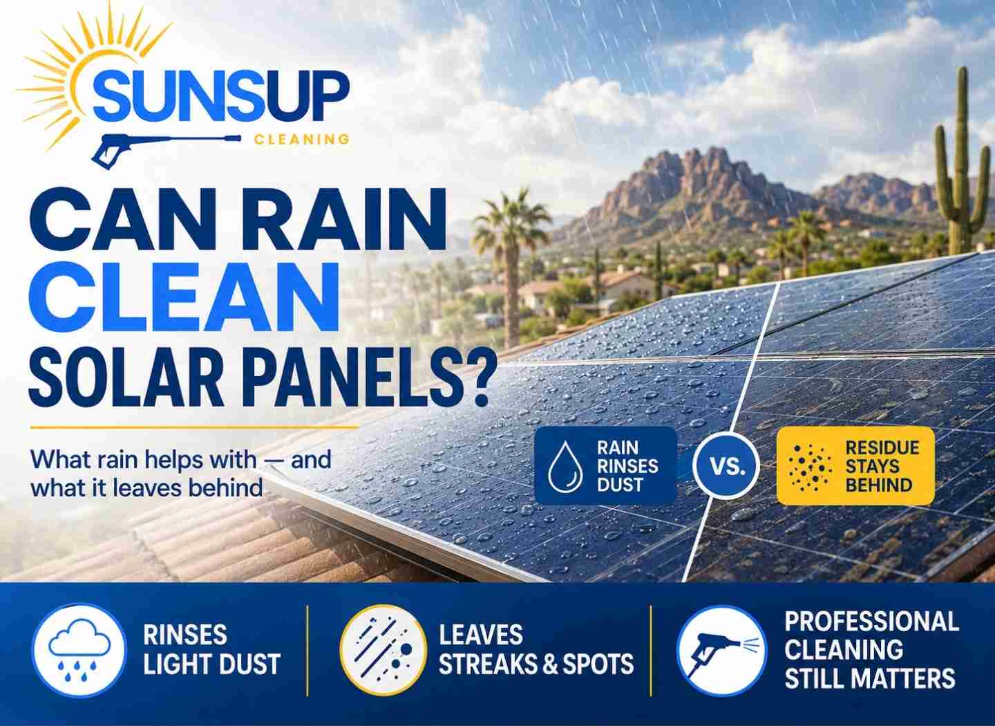 Can Rain Clean Solar Panels Effectively