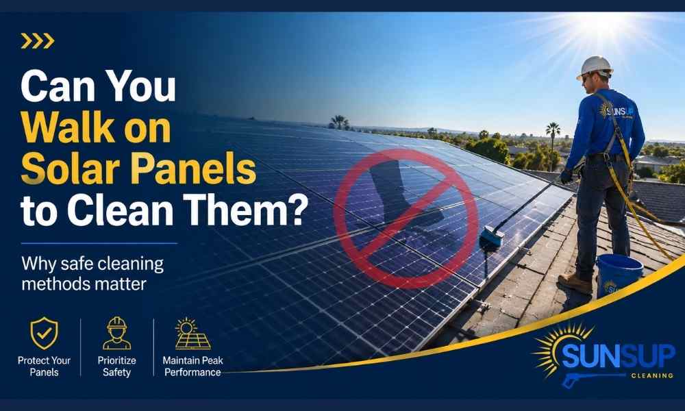 Can You Walk on Solar Panels to Clean Them