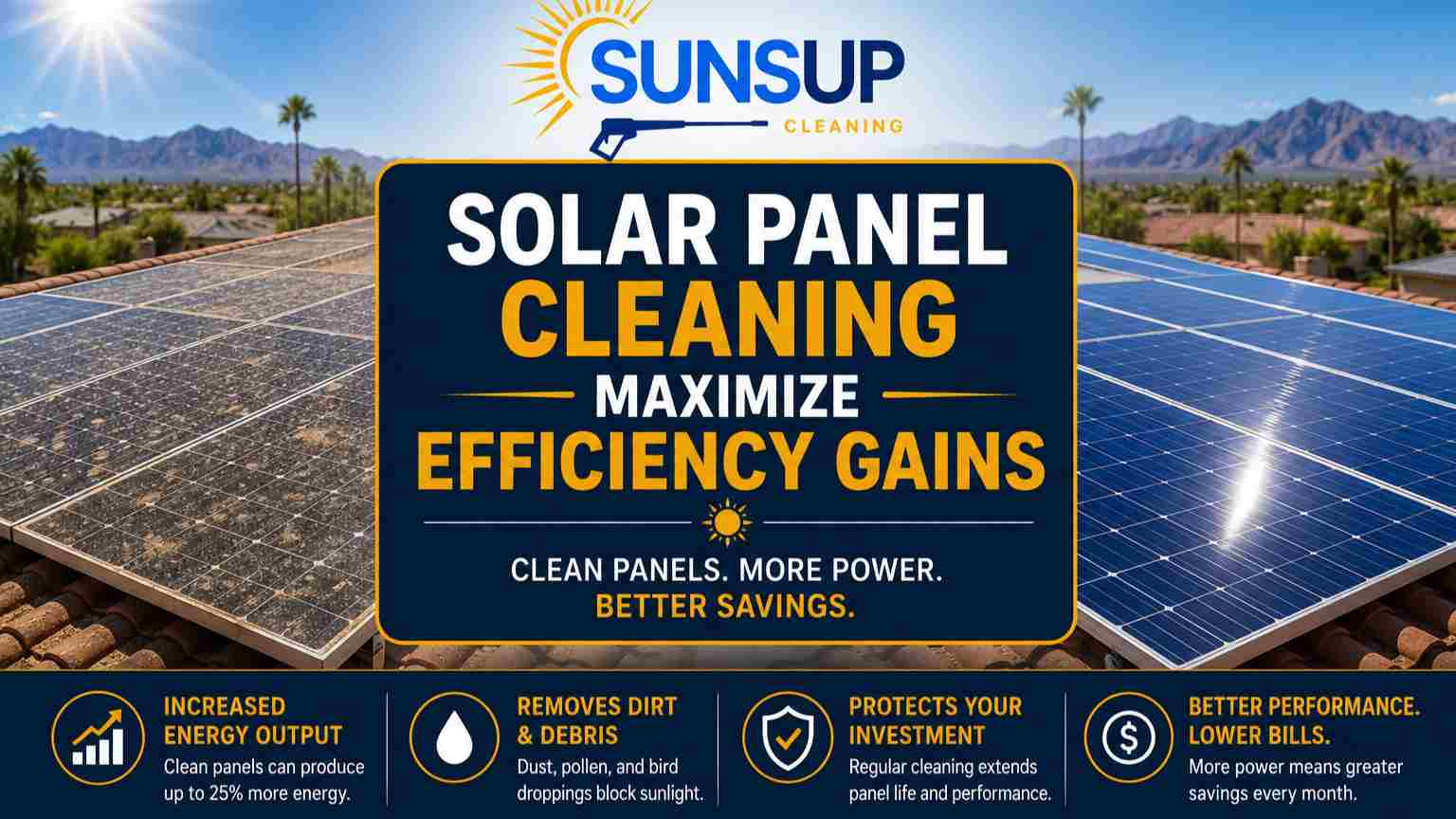 Efficiency Gains After Cleaning Solar Panels