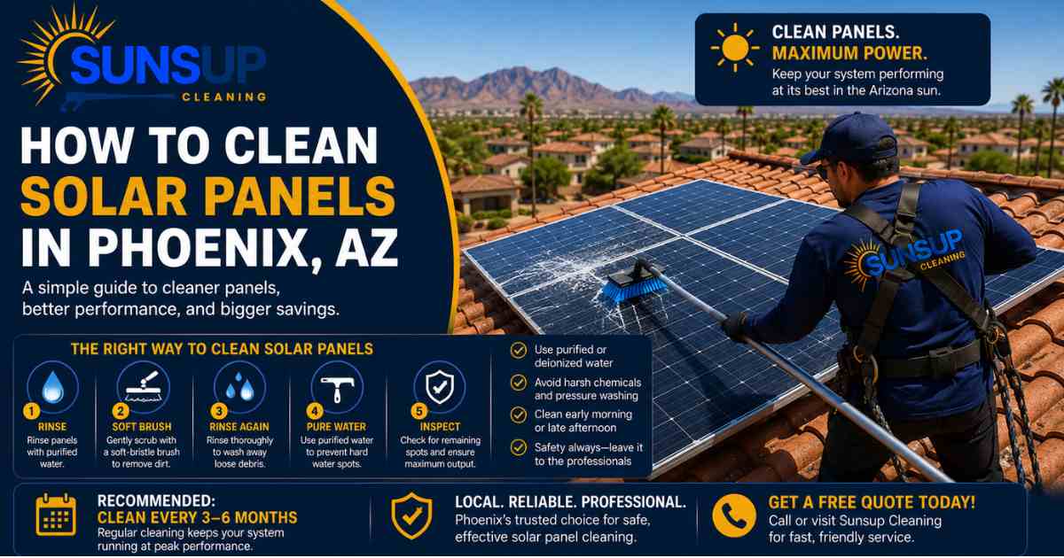 How Do I Clean My Solar Panels in Phoenix, AZ