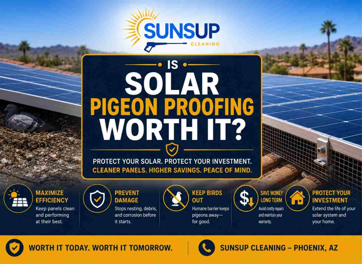 Is Solar Pigeon Proofing Worth It