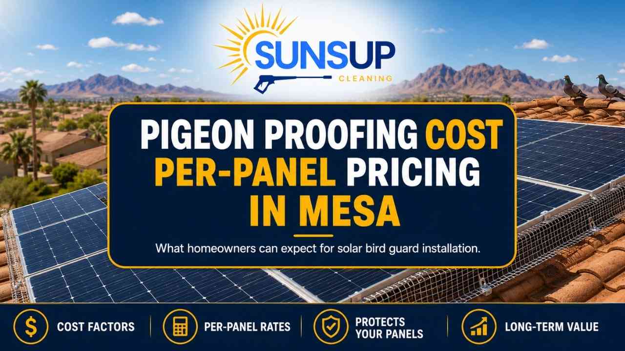 Pigeon Proofing Cost and Per-Panel Pricing in Mesa