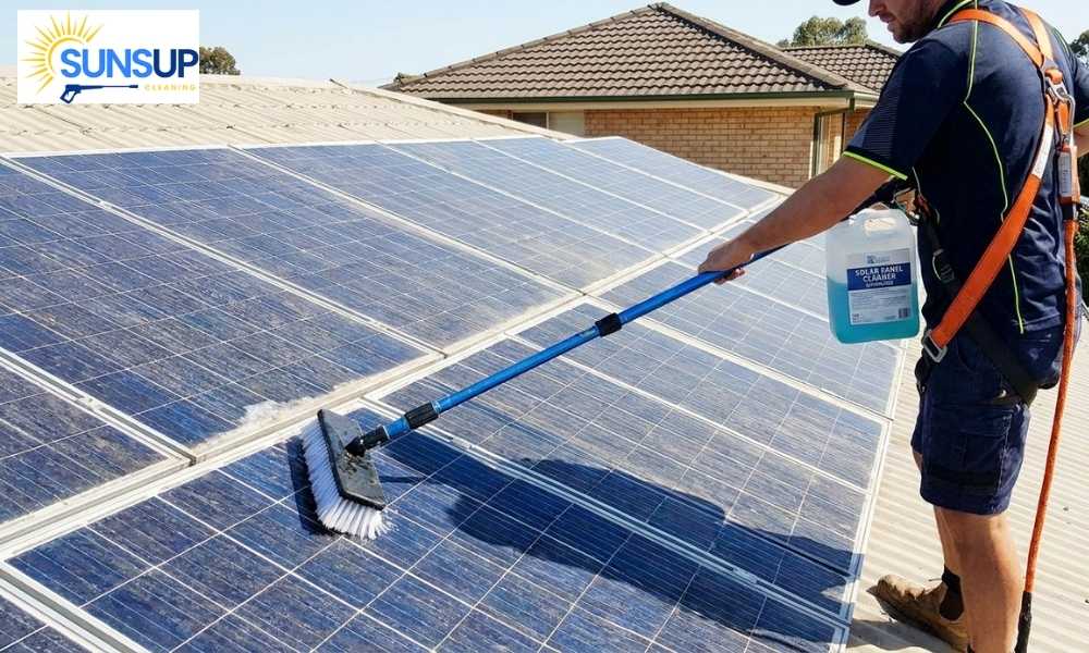 which chemical is used for cleaning solar panels